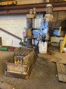 John Schehr RADIAL ARM DRILL, serial no. 803817 10/8537/004, 3 ton total weight, 420V rated voltage,
