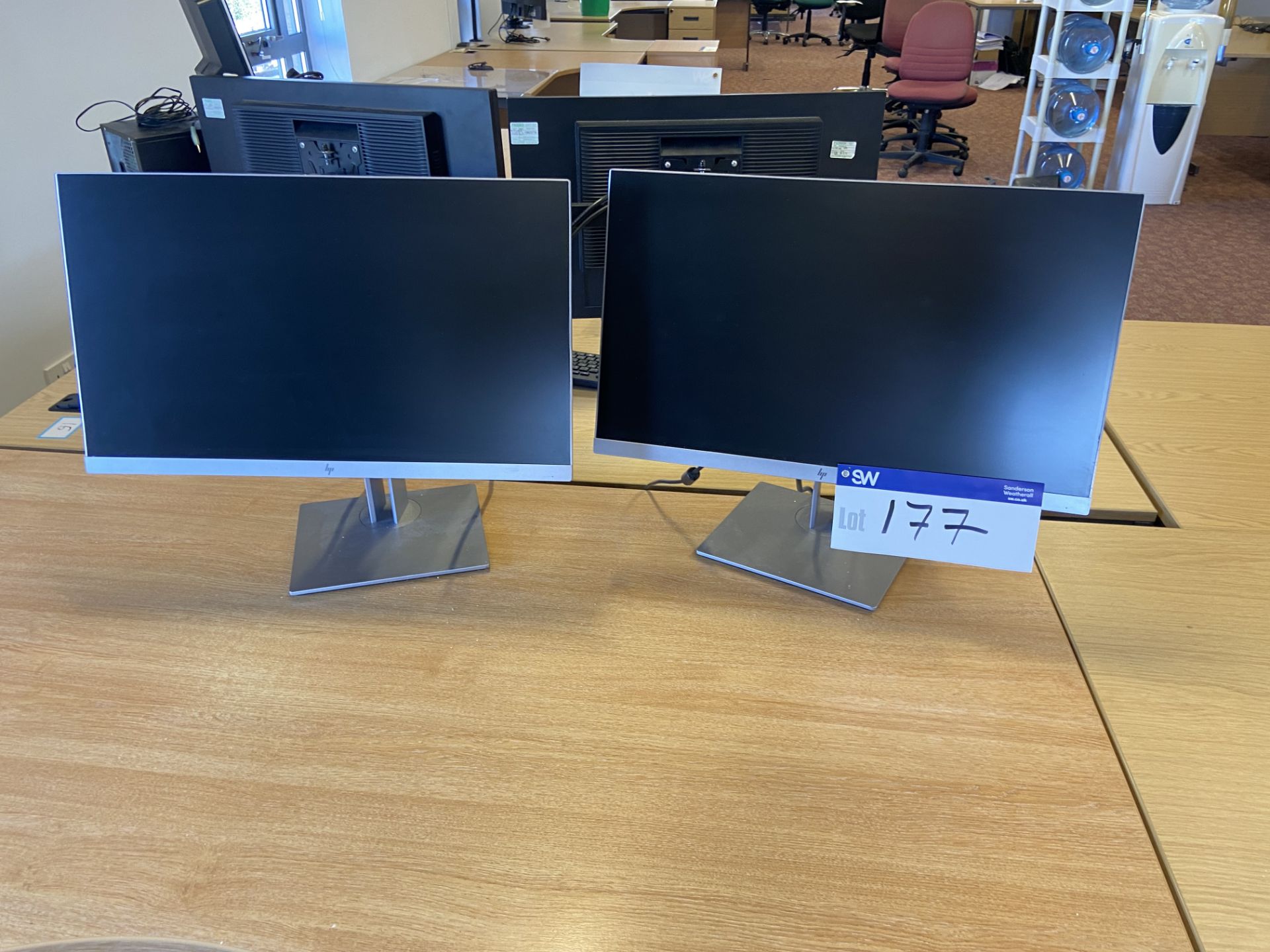 Two HP Flat Screen Monitors Please read the following important notes:- ***Overseas buyers - All