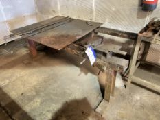 Fabricated Steel Bench, approx. 1.9m x 1.05m with JS 4in. machine vice Please read the following