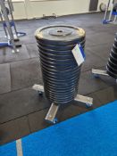 Twenty 10kg Weight Plates with Mobile Stand Please read the following important notes:- ***