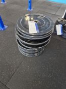 Thirteen 5kg Weight Plates Please read the following important notes:- ***Overseas buyers - All lots
