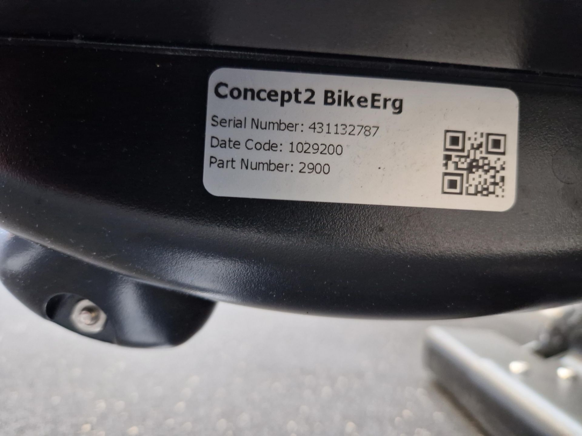 Concept 2 Model PM5 BikeErg, Serial No. 431132787, Date Code 1029200 Please read the following - Image 4 of 4