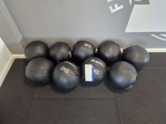Nine Medicine Balls, Ranging from 2kg to 12kg Please read the following important notes:- ***