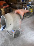 Belle Mini Mix 150 Portable Petrol Engine Cement Mixer (note - no lifting equipment on site. No