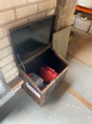 Steel Chest, with residual contents (note - no lifting equipment on site. No VAT on hammer price