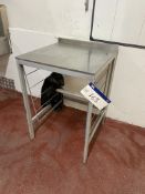 Stainless Steel Topped Bench, 640mm x 620mm Please read the following important notes:- ***