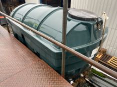 APPROX. 1250 LITRES OF BOILER OIL, with bunded 2500 litre cap. tank (purchaser may leave tank if