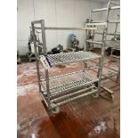 Three Tier Alloy Rack, approx. 1.2m x 600mm x 1.6m high Please read the following important