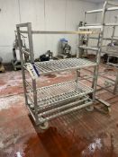 Three Tier Alloy Rack, approx. 1.2m x 600mm x 1.6m high Please read the following important