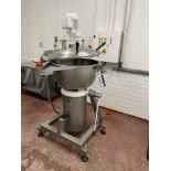 Stephan UM130 E-GN STAINLESS STEEL PROCESS MIXER, serial no. 5076850, with control panel and feed