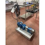 Ibex 600 THA Stainless Steel Pump, serial no. 41953, with geared electric motor and trolley Please