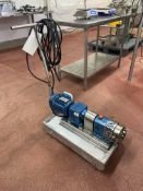 Ibex 600 THA Stainless Steel Pump, serial no. 41953, with geared electric motor and trolley Please