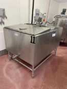 Freeze Pack 1000 LITRES JACKETED TANK (tank 11), with vertical agitator paddle mixer, overall size