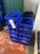 Six Plastic Crates, each approx. 370mm x 300mm x 310mm high Please read the following important