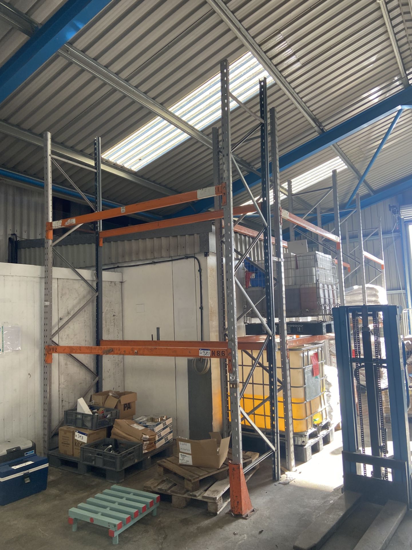 Four Mainly Dexion Speedlock Single Bay Two Tier Pallet Racks, mainly approx. 2.8m x 900mm x 4.2m - Image 3 of 4