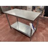 Stainless Steel Top Bench, approx. 1.2m x 600mm Please read the following important notes:- ***