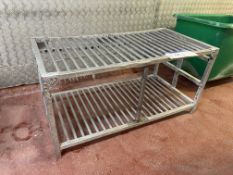 Alloy Rack, approx. 1.2m x 600mm fitted shelf under Please read the following important notes:- ***