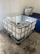 Four Holsolve Detergent, each drum understood to be full x 25 litres, with IBC stand and plastic
