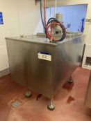 MilkMaster 500 LITRES STAINLESS STEEL JACKETED COOLED MILK HOLDING TANK (tank 1), overall size 1.
