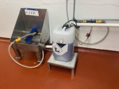 Stainless Steel Boot Wash, with detergent dispensing unit Please read the following important