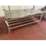 Stainless Steel Topped Bench, approx. 1.83m x 900mm Please read the following important notes:- ***