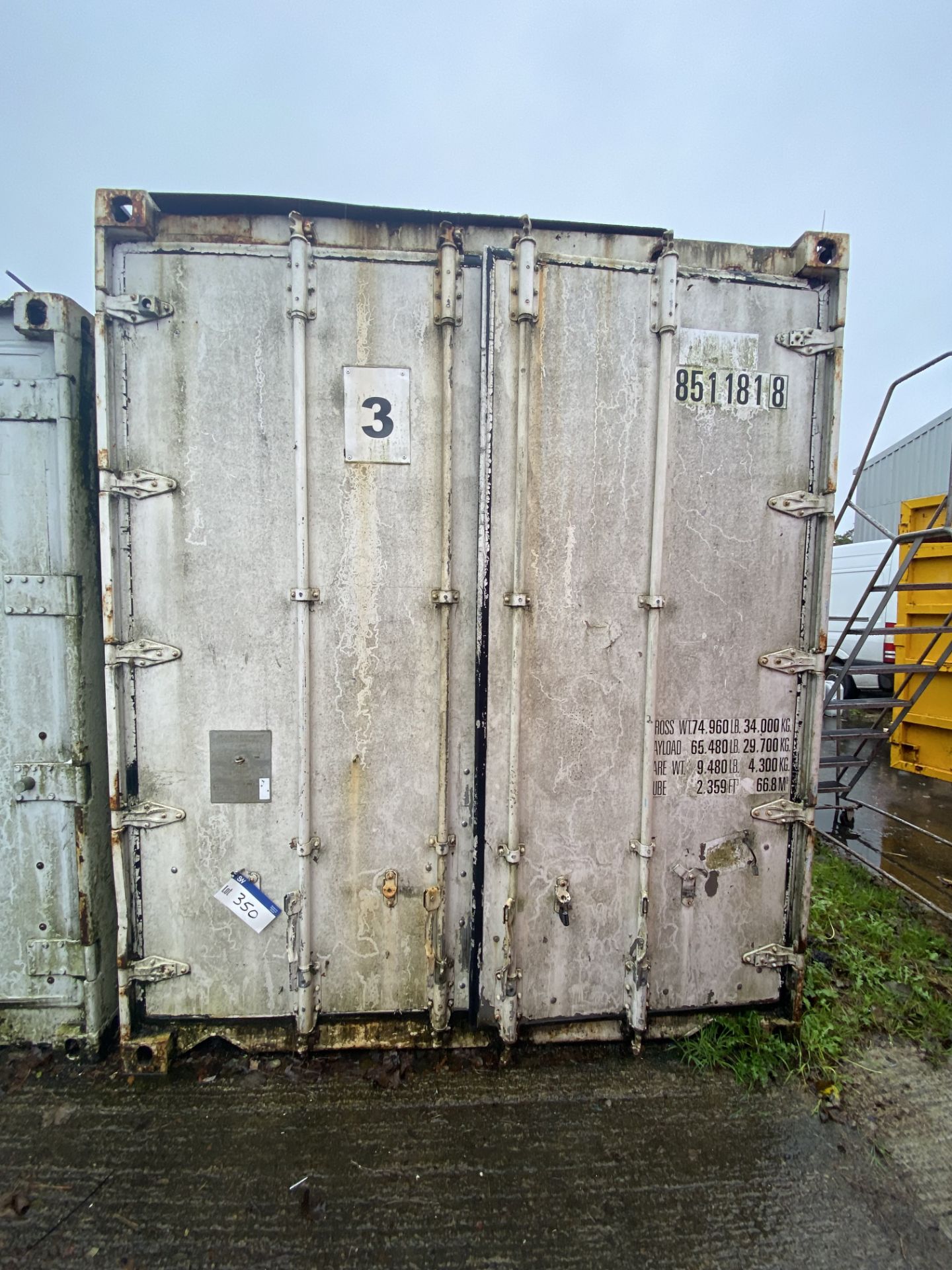 Maersk MC1-RAHC-972 REFRIGERATED CARGO CONTAINER, serial no.23670, year of manufacture 1999, 11.5m - Image 2 of 6