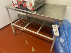 Stainless Steel Top Bench, approx. 1.15m x 700mm Please read the following important notes:- ***