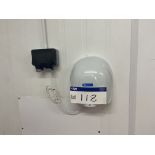 Electric Wall Mounted Hand Dryer, with wall mounted soap and sanitiser dispenser Please read the