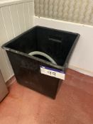 Mobile Plastic Container, approx. 550mm x 620mm x 560mm deep Please read the following important