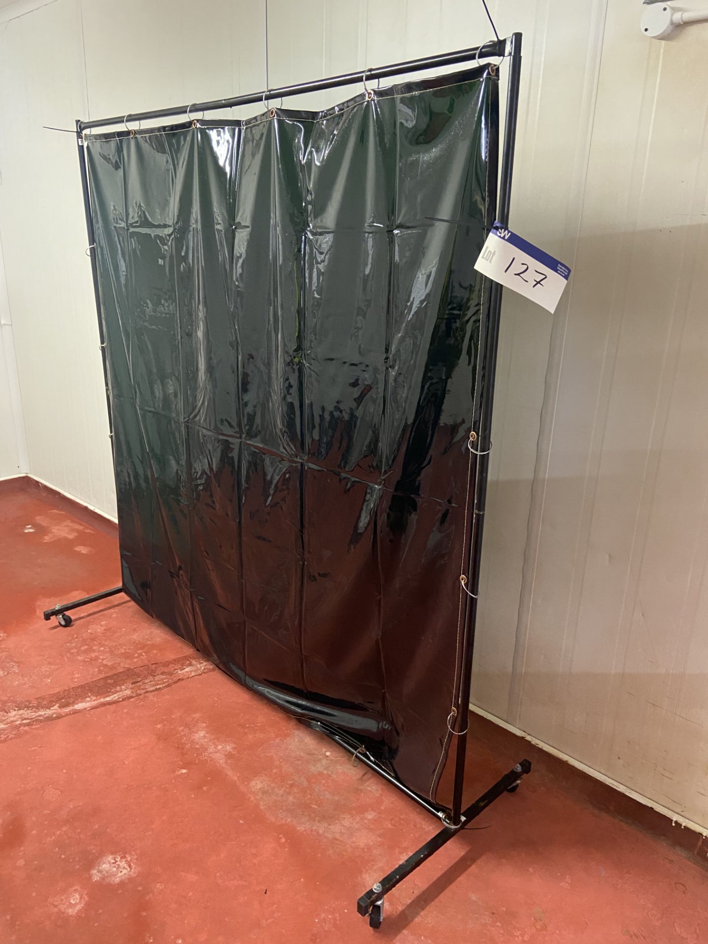 Steel Framed Mobile Welding Screen, approx. 1.8m x 1.8m Please read the following important