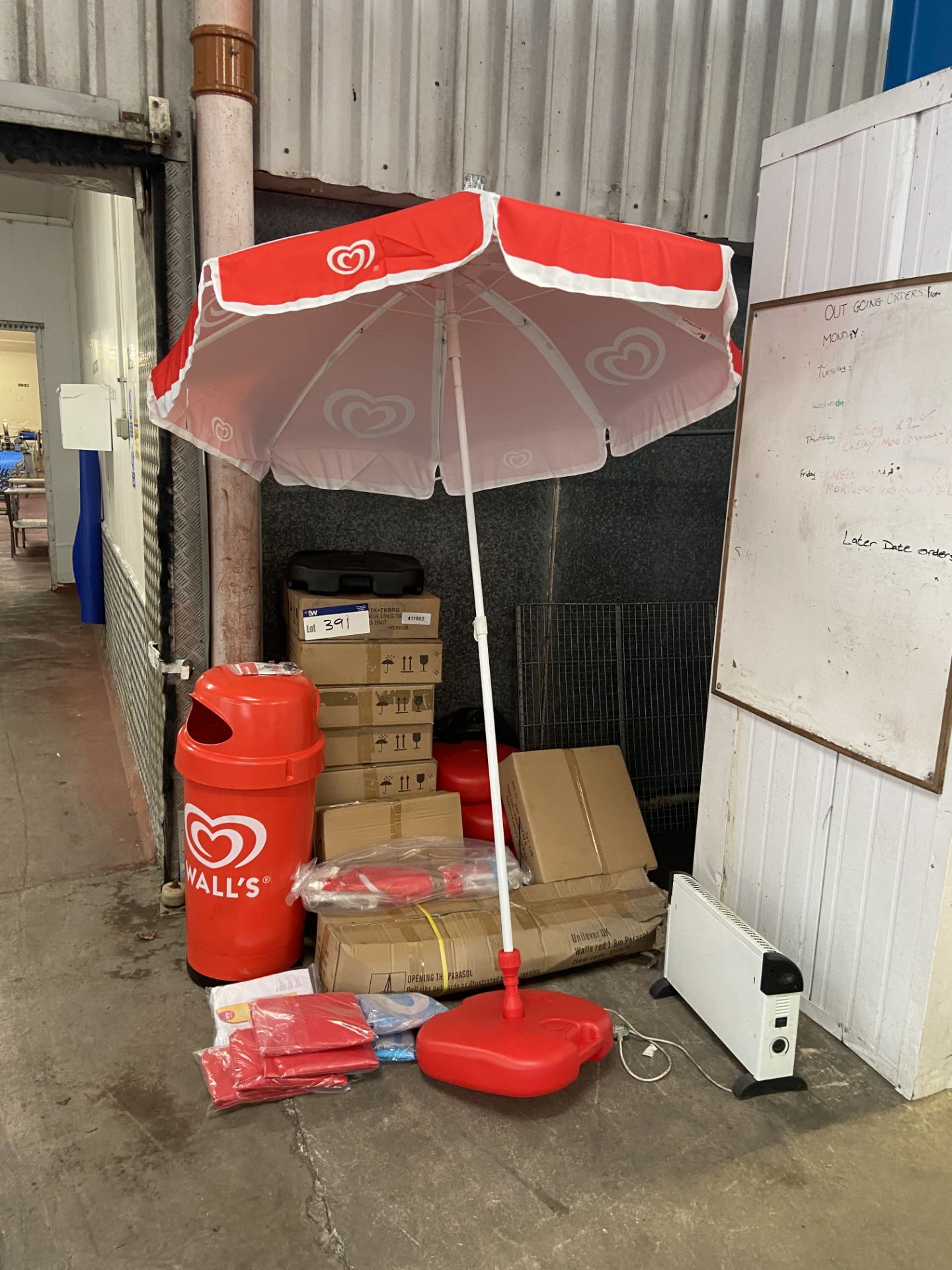 Assorted Parasols, with bases, bags and bin Please read the following important notes:- ***