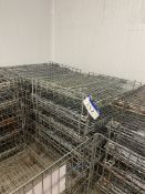 Ten Galvanised Steel Collapsible Cage Box Pallets, approx. 1.2m x 1m x approx. 800mm deep, with