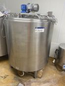 Catta 27 HTST 1500 JACKETED STAINLESS STEEL TANK, serial no. 69240124501, year of manufacture