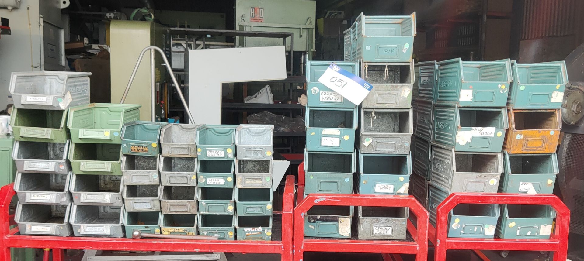 Approx. 75 Assorted Metal Storage Boxes, loading free of charge - yes (vendors comments - used/