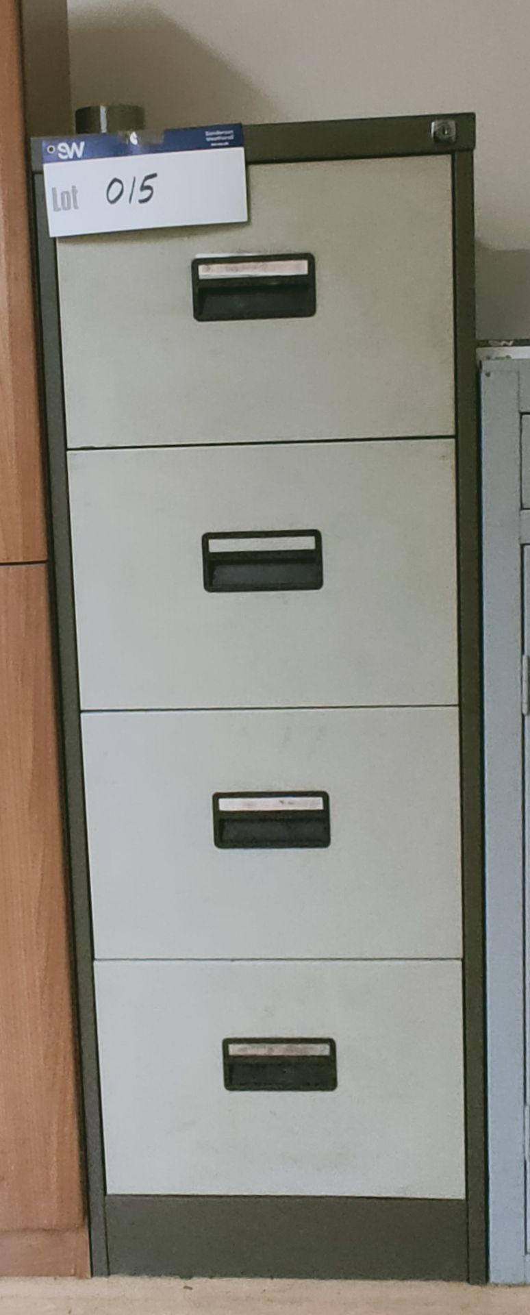 Four Drawer Filing Cabinet, approx. 132cm x 62cm x 46cm, loading free of charge - yes (vendors