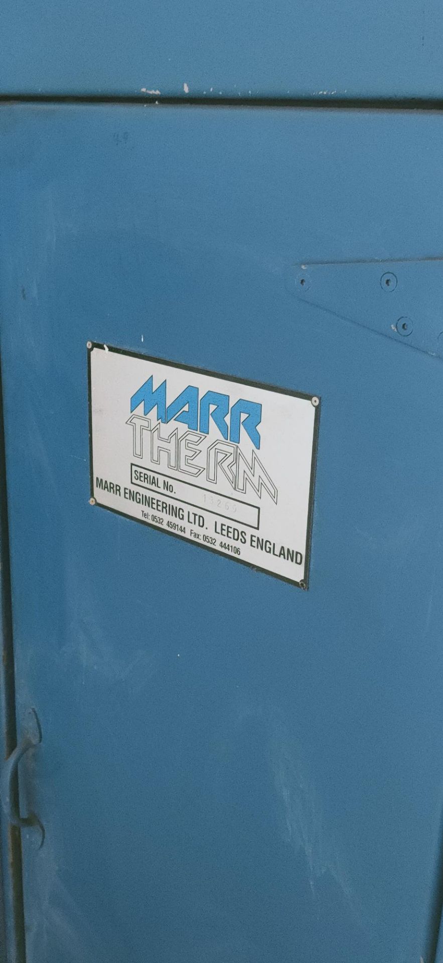 Marr Electric Forced Air Circulating Oven, serial no. 13269, approx. 1250cm x 800cm x 800cm, loading - Image 4 of 5