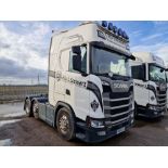 Scania S450 Next Generation 44T 6x2 Tractor Unit with Fridge Freezer, Top Bar and Spot Lights,