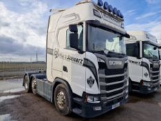 Scania S450 Next Generation 44T 6x2 Tractor Unit with Fridge Freezer, Top Bar and Spot Lights,