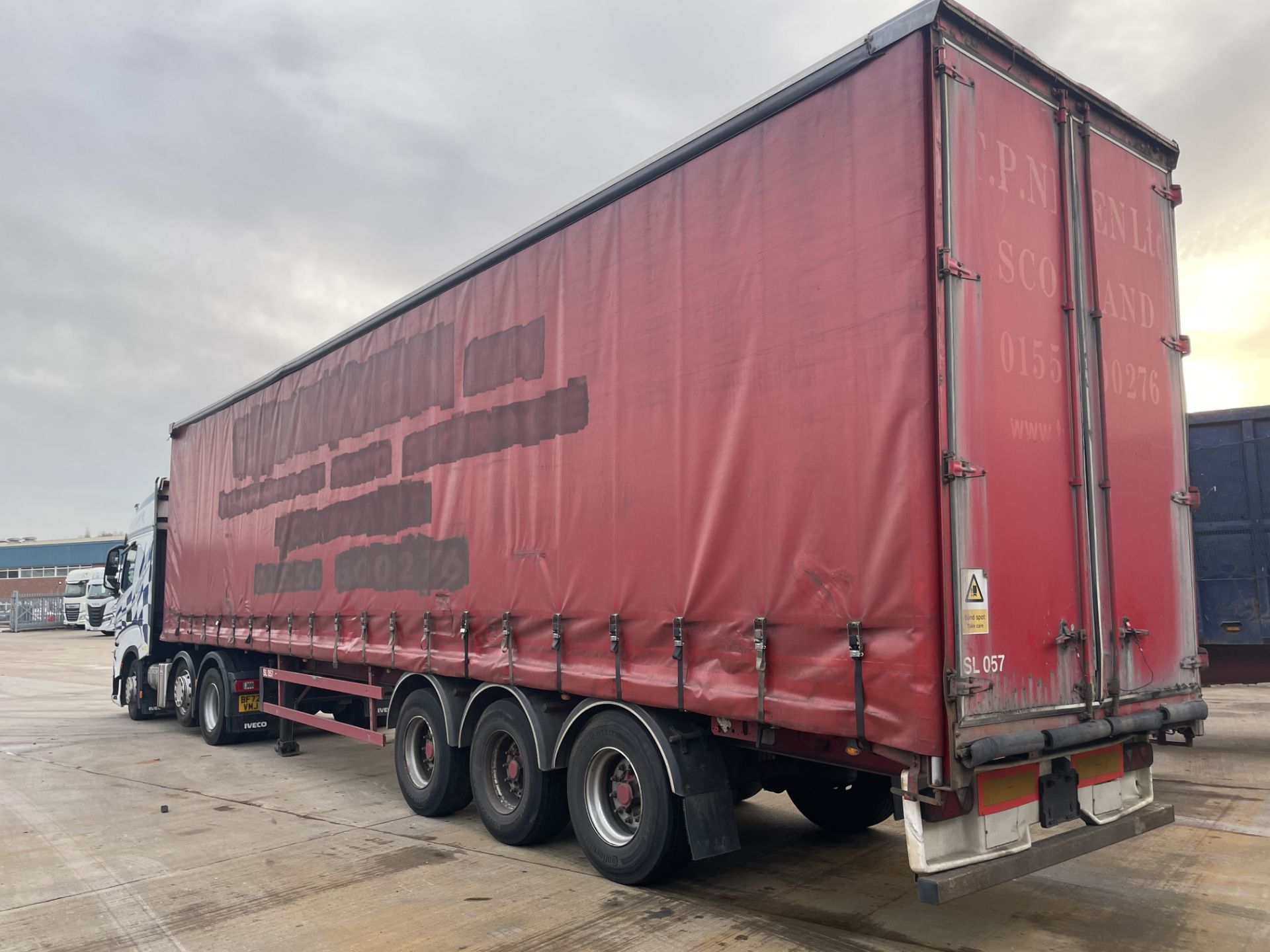 Fruehauf Curtainside Trailer, registration no. C144868, trailer ID no. 3W654502, year of manufacture - Image 3 of 9