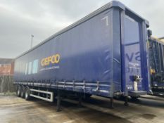 SDC Trailers 13.6m long Tri-Axle Curtainside Trailer, registration no. C210916, chassis/ serial