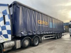 SDC 13.6m long Tri-Axle Curtainside Trailer, registration no. C212218, chassis/ serial no.