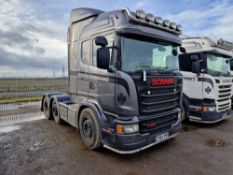 Scania R450 Highline 44T 6x2 Tractor Unit with Fridge Freezer, Top Bar and Spot Lights, Registration