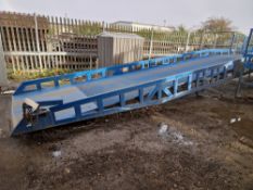 CHASE EQUIPMENT Mobile Forklift Loading Ramp, SWL 10,000kg, Approx. 10.8m x 2.4m RAMS Please read