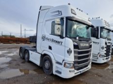 Scania R450 Next Generation 44T 6x2 Tractor Unit with Fridge Freezer, Registration No. FX70 UFC,