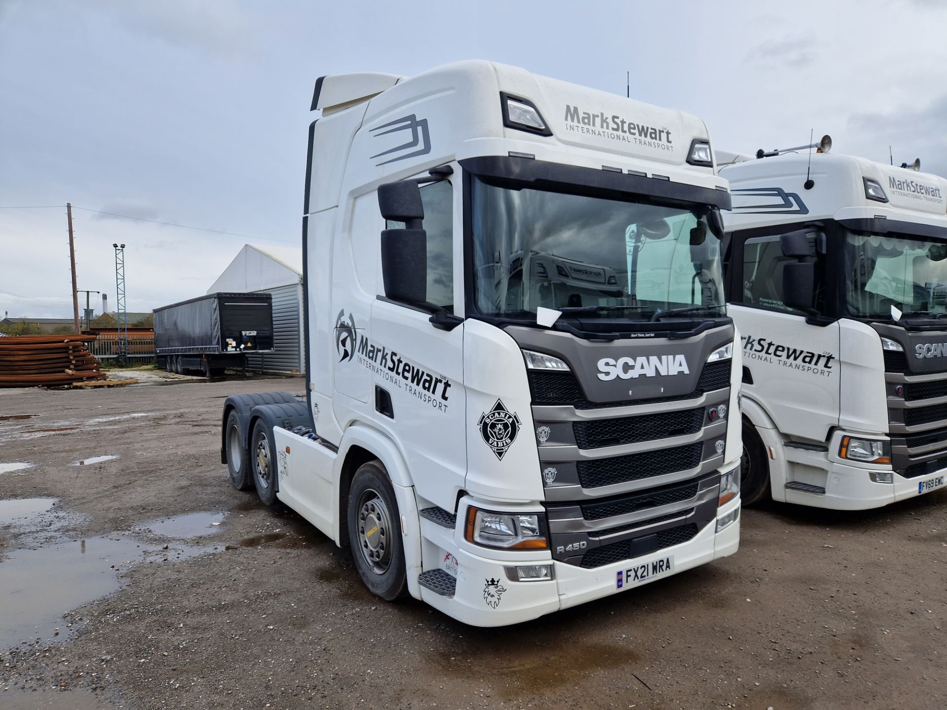 Scania R450 Next Generation 44T 6x2 Tractor Unit with Fridge Freezer, Registration No. FX21 WRA,