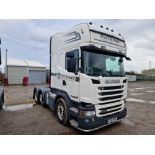 Scania R450 Topline 44T 6x2 Tractor Unit with Fridge Freezer, Registration No. FX17 KCF, First