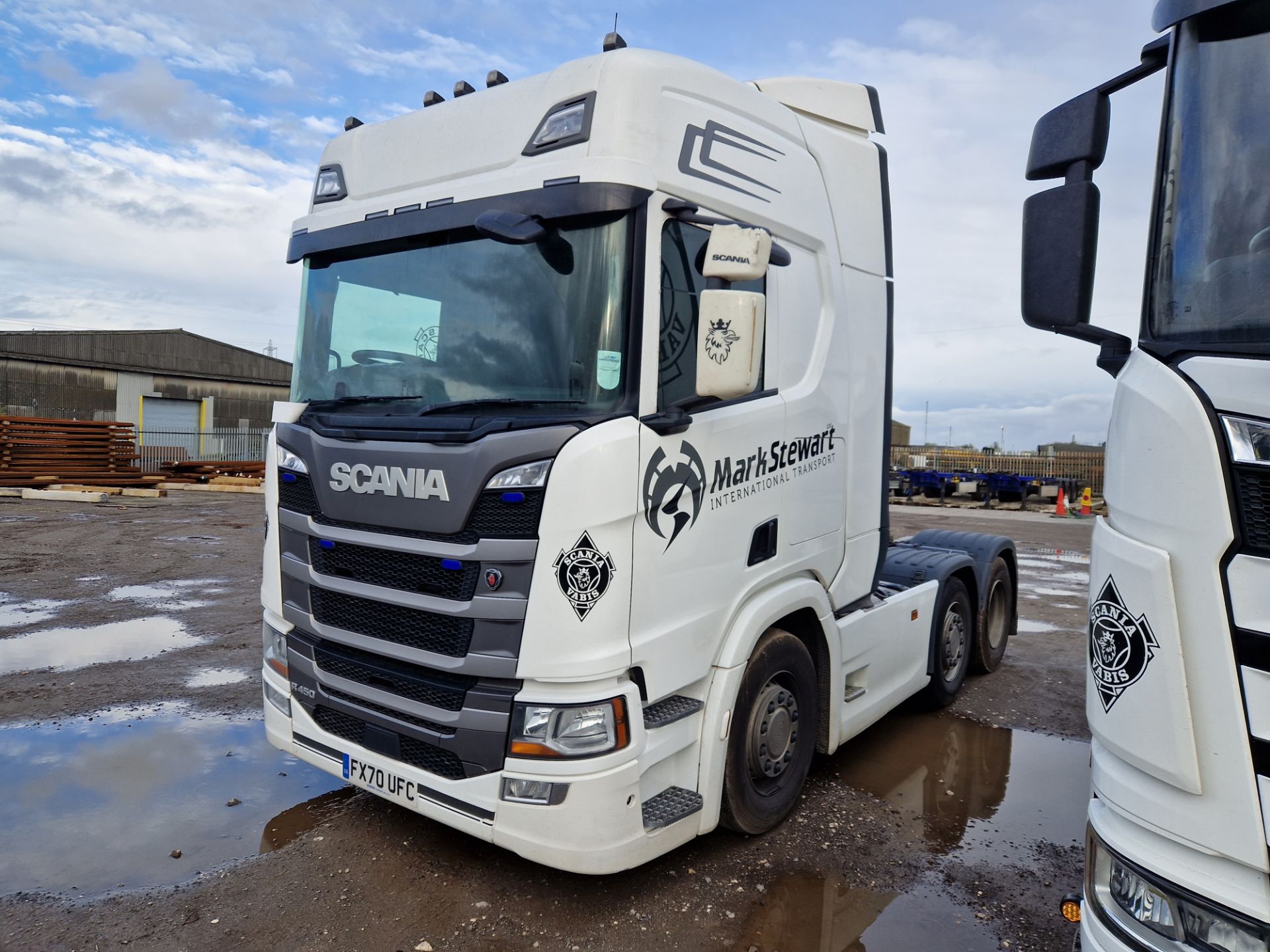 Scania R450 Next Generation 44T 6x2 Tractor Unit with Fridge Freezer, Registration No. FX70 UFC, - Image 2 of 9