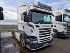Scania R450 Highline 44T 6x2 Tractor Unit with Fridge Freezer, Registration No. YD66 BVR, First