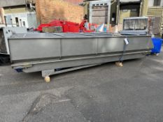 Herbert Boat Type Conveyor, approx. 4.8m x 2.3m wide x 0.7m high sides Please read the following