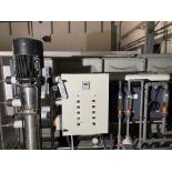 Reverse Osmosis System, with nine codeline pressure vessels and Grundfos CR32 pump, mounted on skid,